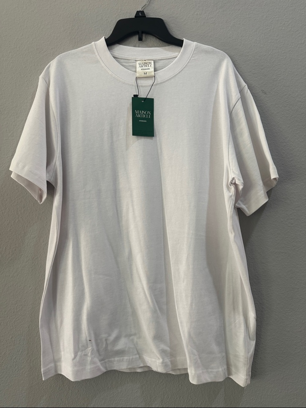 Maison Archer Men's Short Sleeve Crew Tee in Off-White